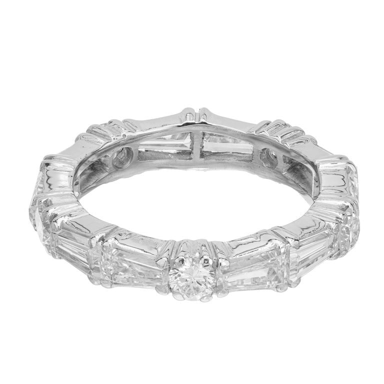 Peter Suchy 2.10 Carat Diamond Platinum Alternative Wedding Band Ring – image 4