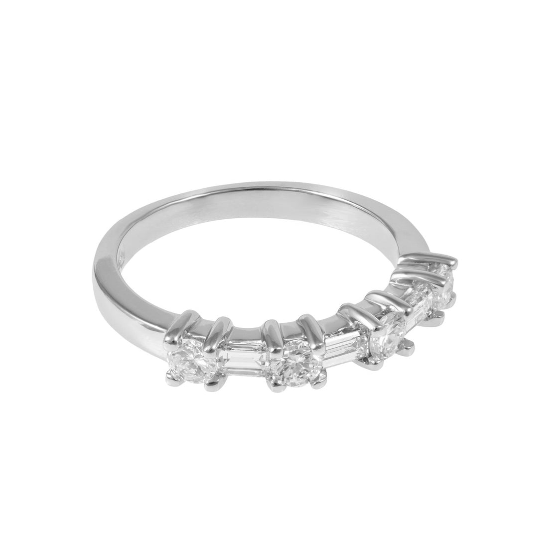 Martin Flyer .50 Carat Diamond Platinum Band Ring – image 2