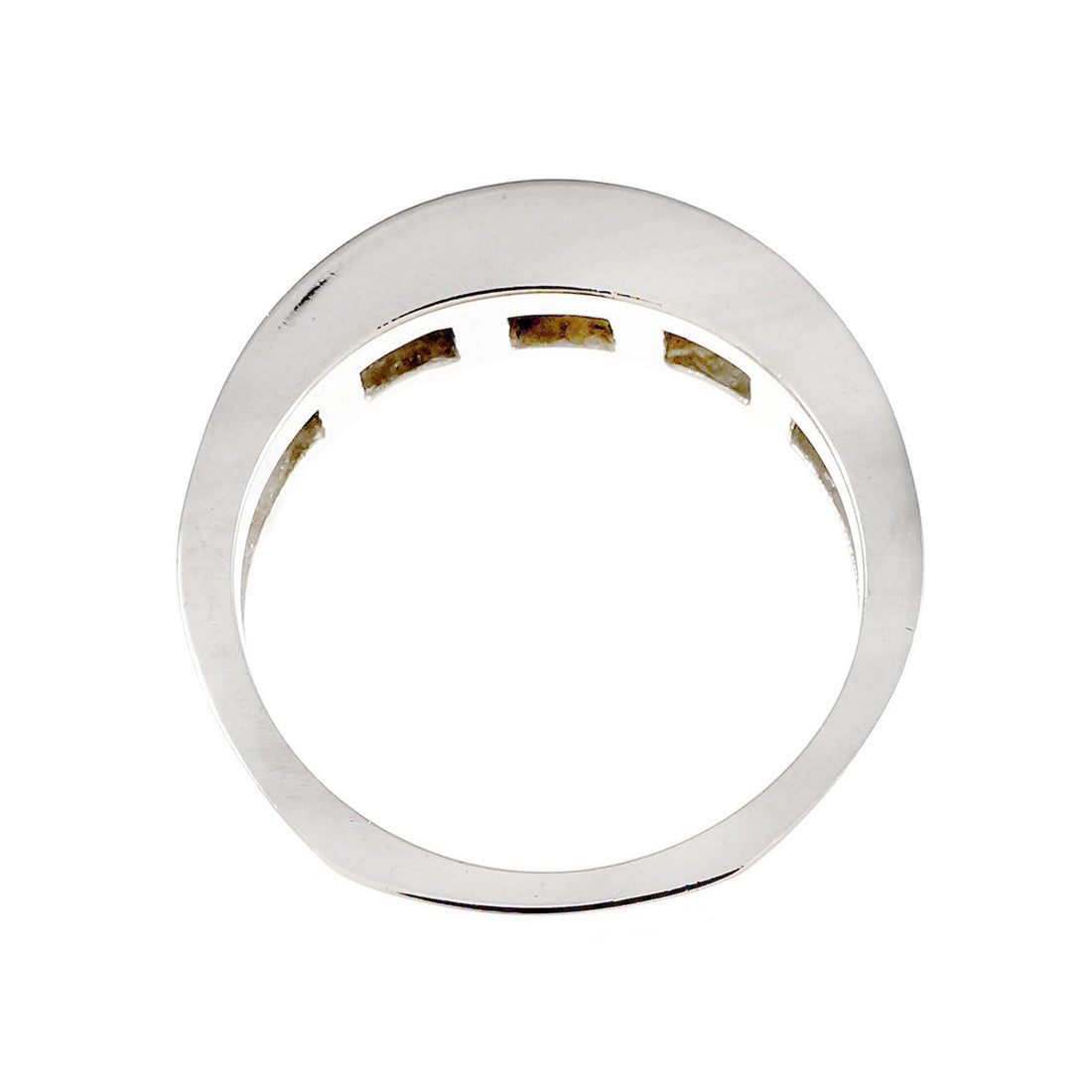 Graduated Princess Cut Channel Set Diamond Band Ring – image 4
