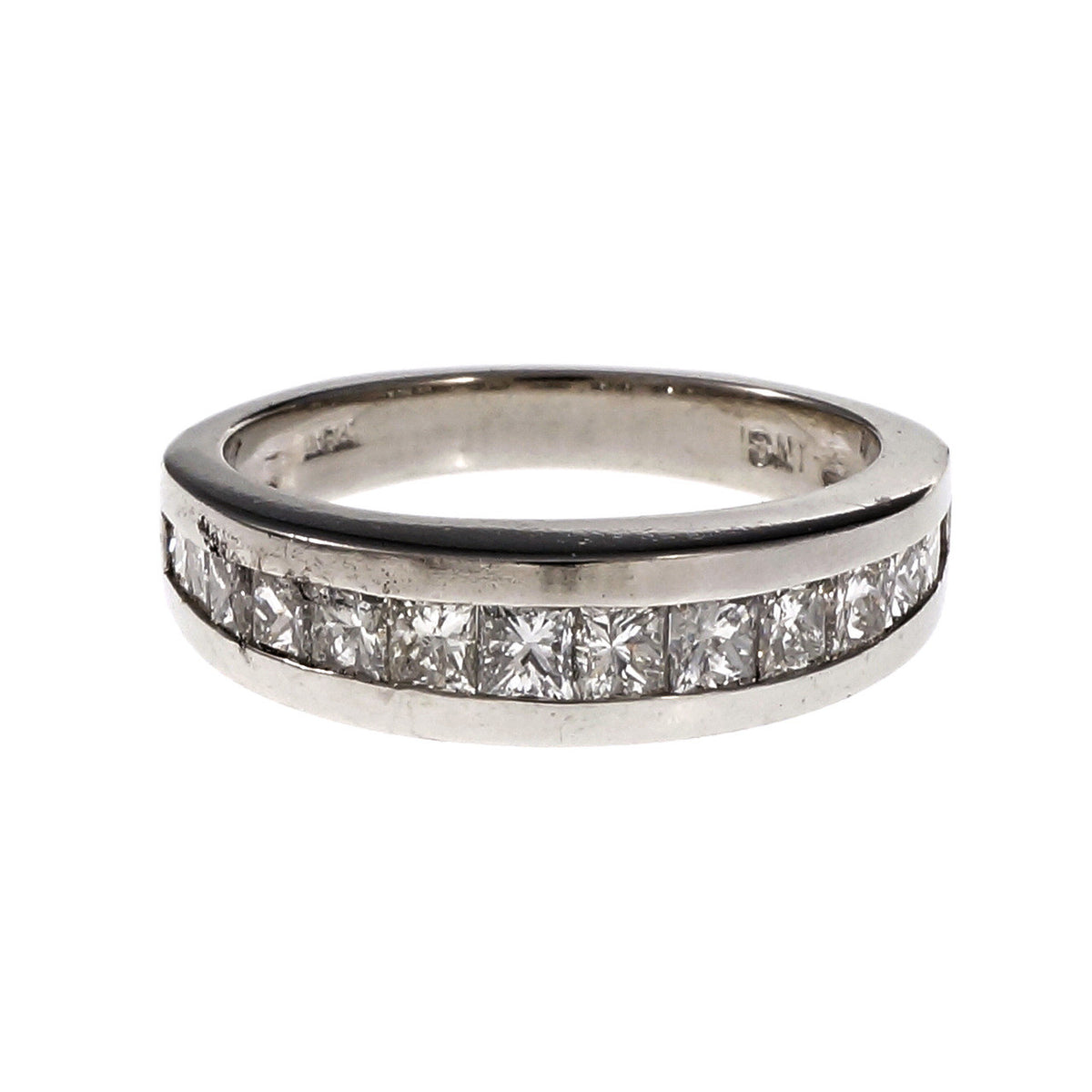 Graduated Princess Cut Channel Set Diamond Band Ring