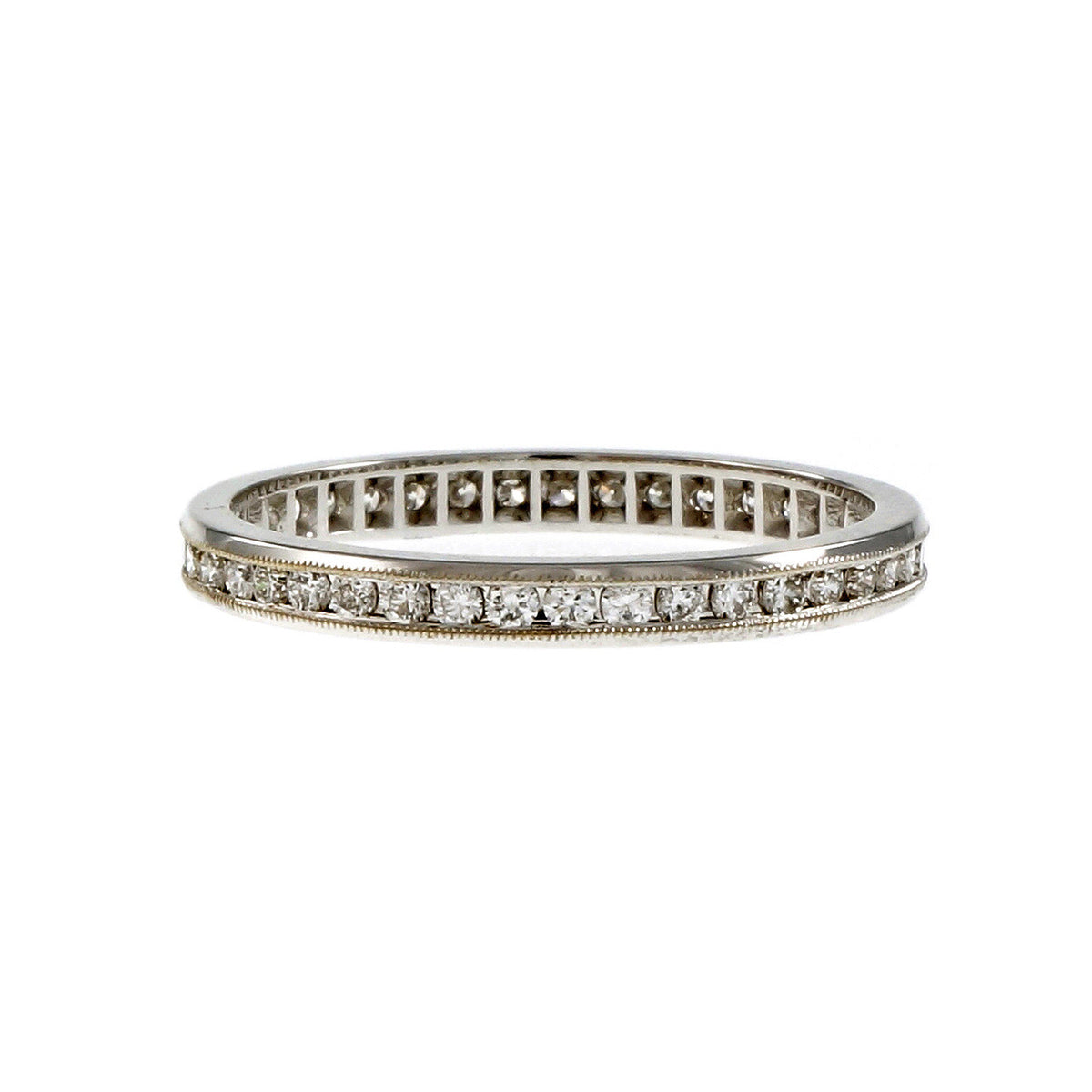 Peter Suchy Channel Set Diamond Band Eternity Ring 18k White Gold – image 4