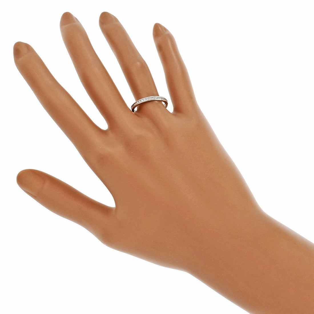 Peter Suchy Channel Set Diamond Band Eternity Ring 18k White Gold – image 6