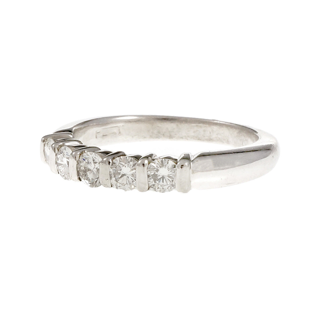 Peter Suchy Bar Set 5 Diamond Wedding Band Ring Platinum – image 2