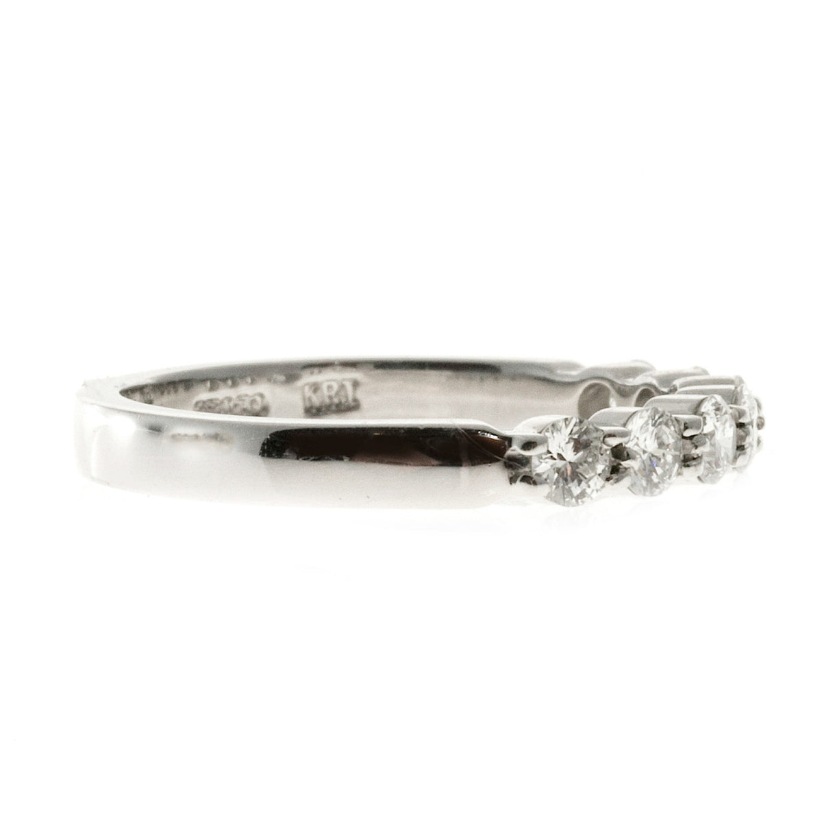 Vintage New Die Struck Common Prong .56CT Ideal Cut Diamond Ring Size 7 – image 4