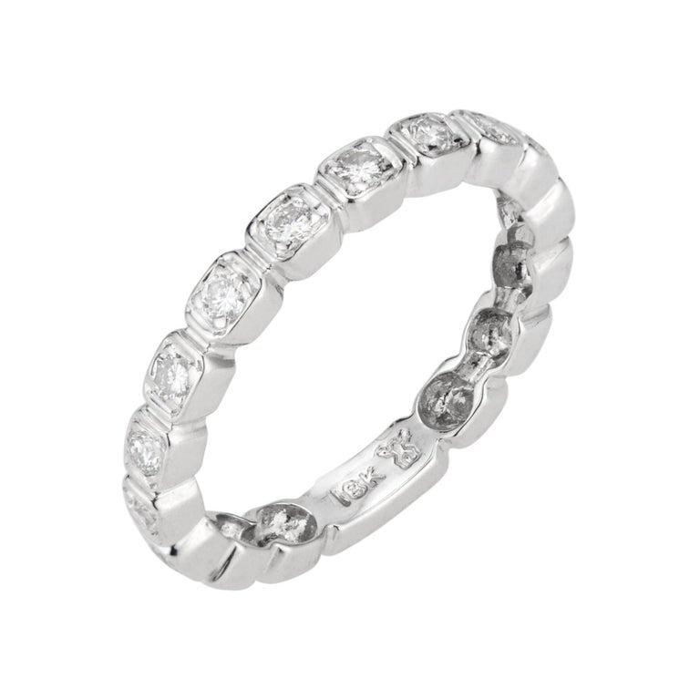 .32 Carat Diamond White Gold Wedding Band Ring