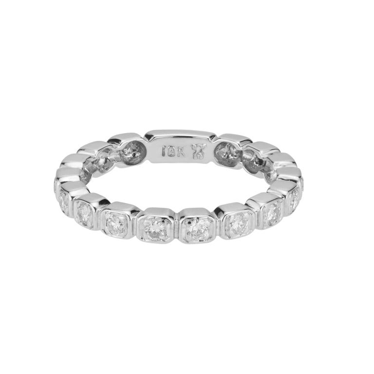 .32 Carat Diamond White Gold Wedding Band Ring – image 2