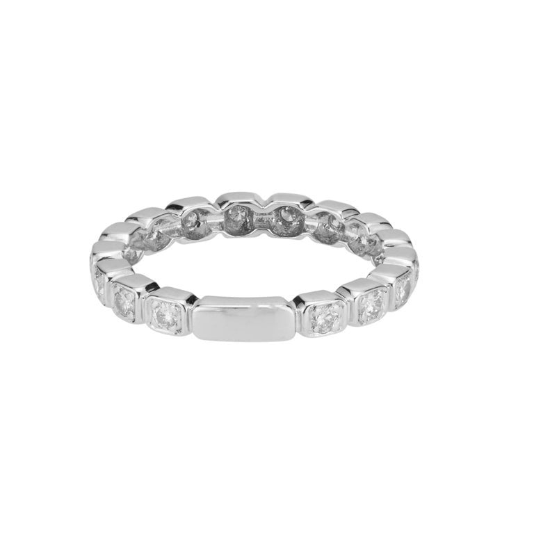 .32 Carat Diamond White Gold Wedding Band Ring – image 3
