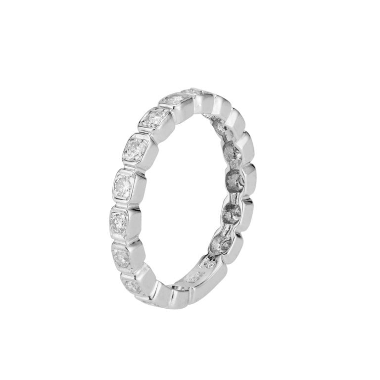 .32 Carat Diamond White Gold Wedding Band Ring – image 5