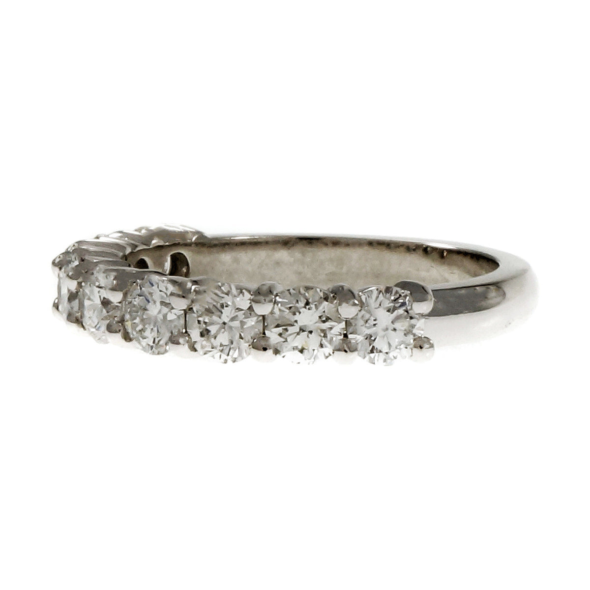 Peter Suchy Common Prong Diamond Wedding Band Ring Platinum – image 2