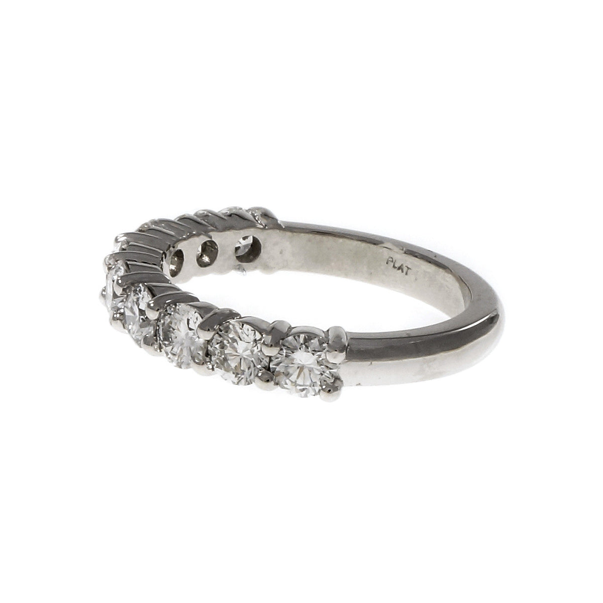 Peter Suchy Common Prong Diamond Wedding Band Ring Platinum – image 3
