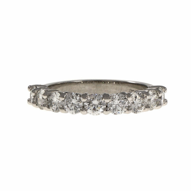 Peter Suchy Common Prong Diamond Wedding Band Ring Platinum