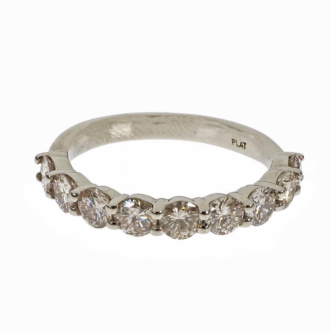 Peter Suchy Common Prong 1.22ct Diamond Ring Wedding Band Platinum – image 2
