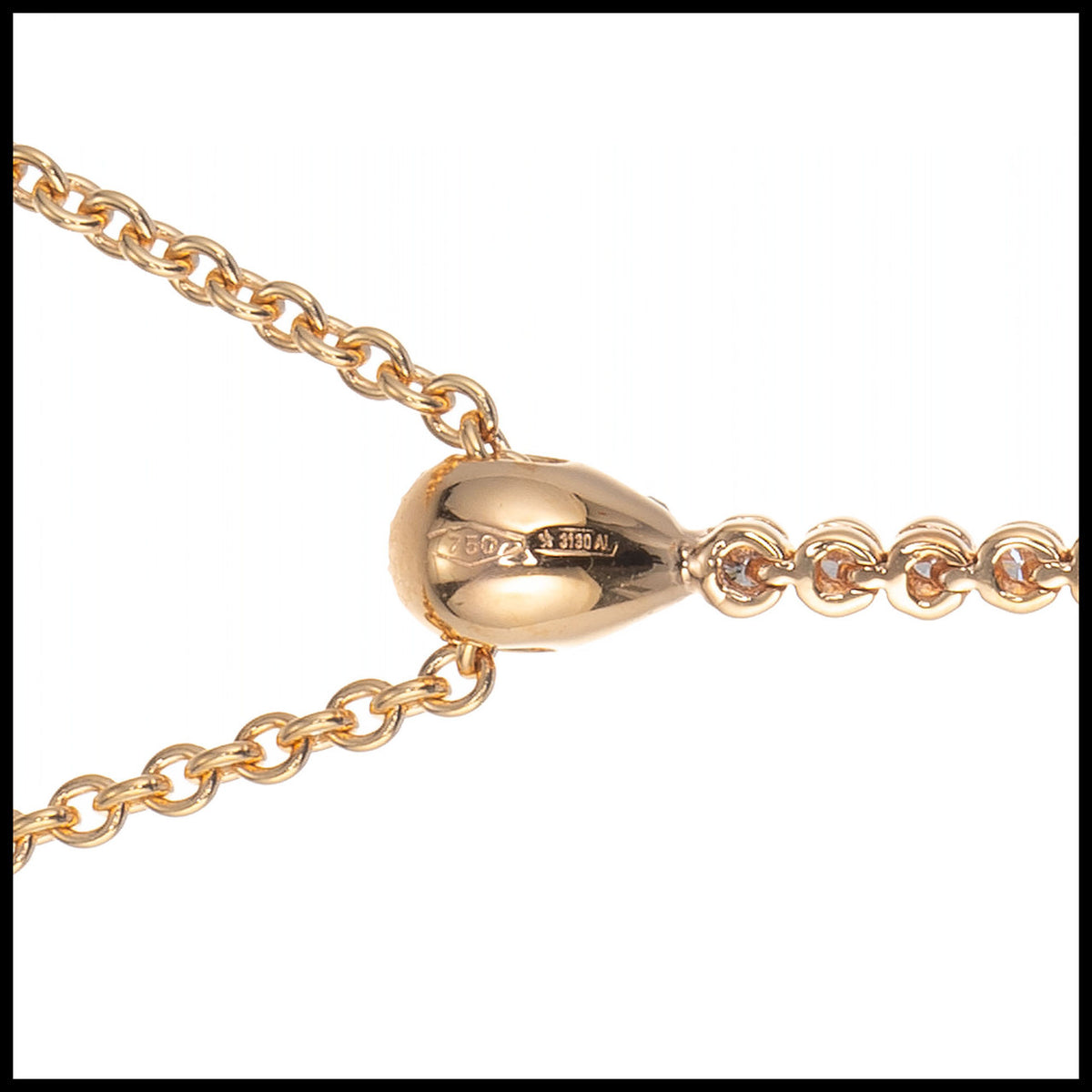 Crivelli 15.00cts Amethyst Diamond Rose Gold Drop Pendant Necklace – image 7