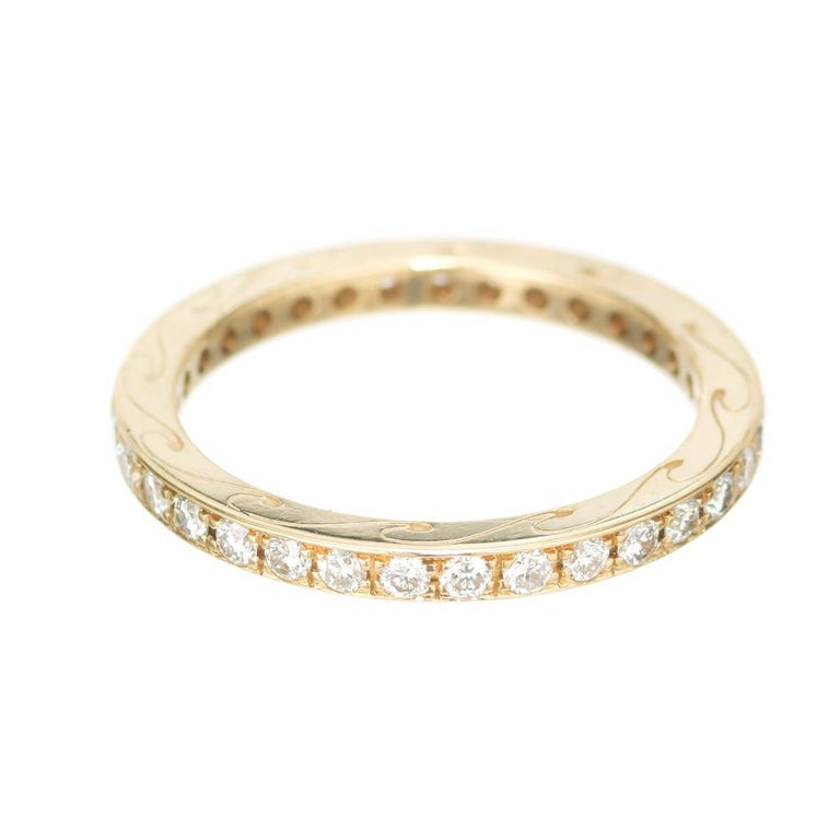 .50 Carat Round Diamond Yellow Gold Eternity Wedding Band Ring – image 4