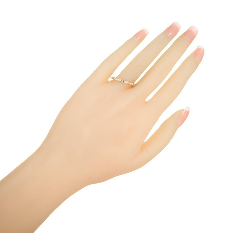 .50 Carat Round Diamond Yellow Gold Eternity Wedding Band Ring – image 5