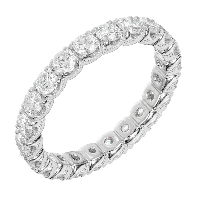Peter Suchy 1.97 Carat Diamond Platinum Eternity Band Ring – image 3