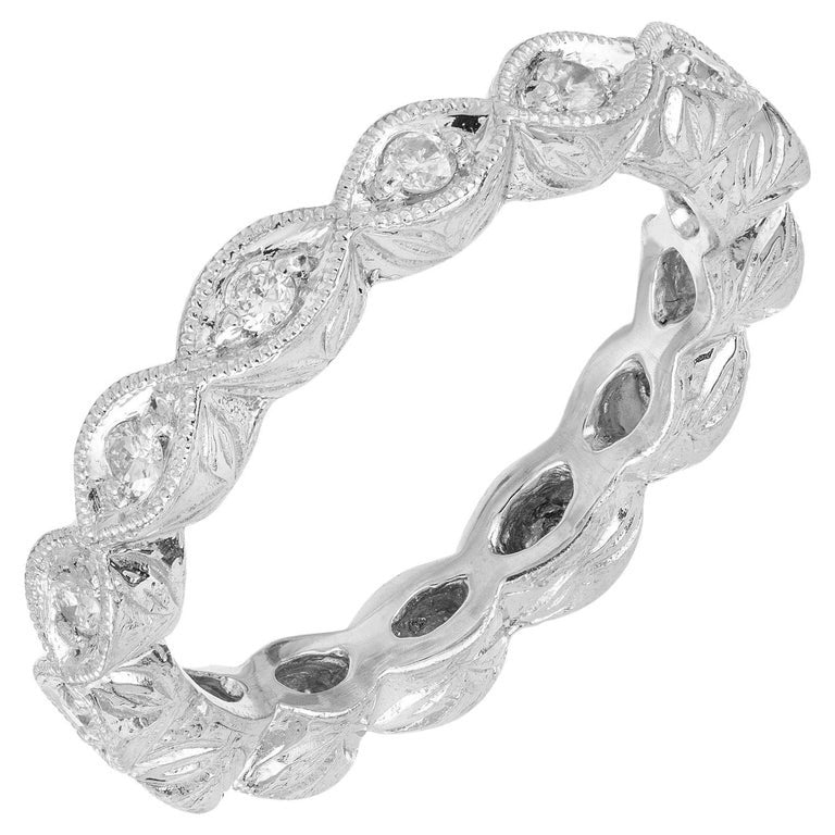 .42 Carat Round Brilliant Cut Diamond Platinum Eternity Band Ring