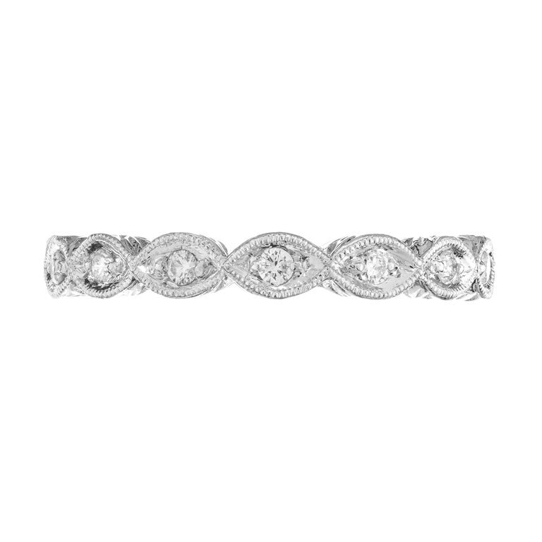 .42 Carat Round Brilliant Cut Diamond Platinum Eternity Band Ring – image 2