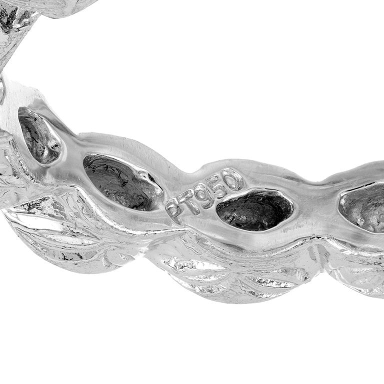 .42 Carat Round Brilliant Cut Diamond Platinum Eternity Band Ring – image 4