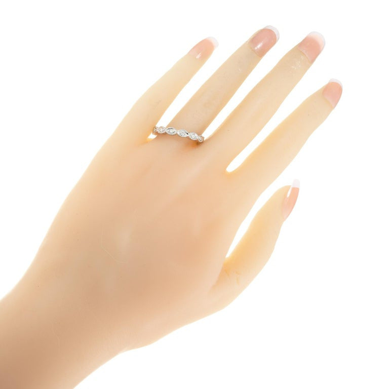 .42 Carat Round Brilliant Cut Diamond Platinum Eternity Band Ring – image 5