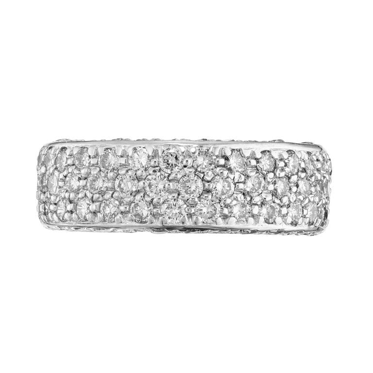 2.75 Carat Diamond White Gold Eternity Band Ring – image 2