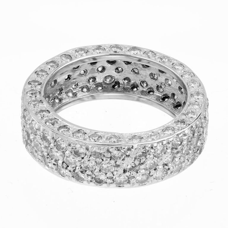 2.75 Carat Diamond White Gold Eternity Band Ring – image 3