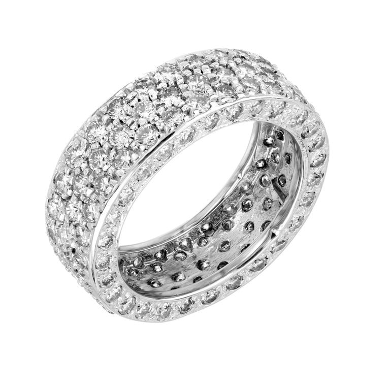 2.75 Carat Diamond White Gold Eternity Band Ring – image 4