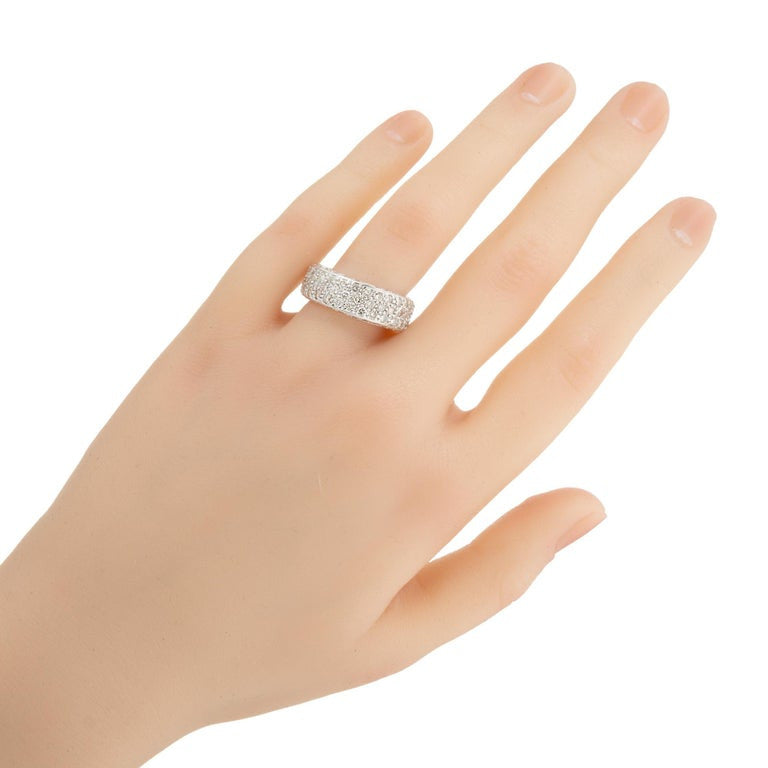 2.75 Carat Diamond White Gold Eternity Band Ring – image 5