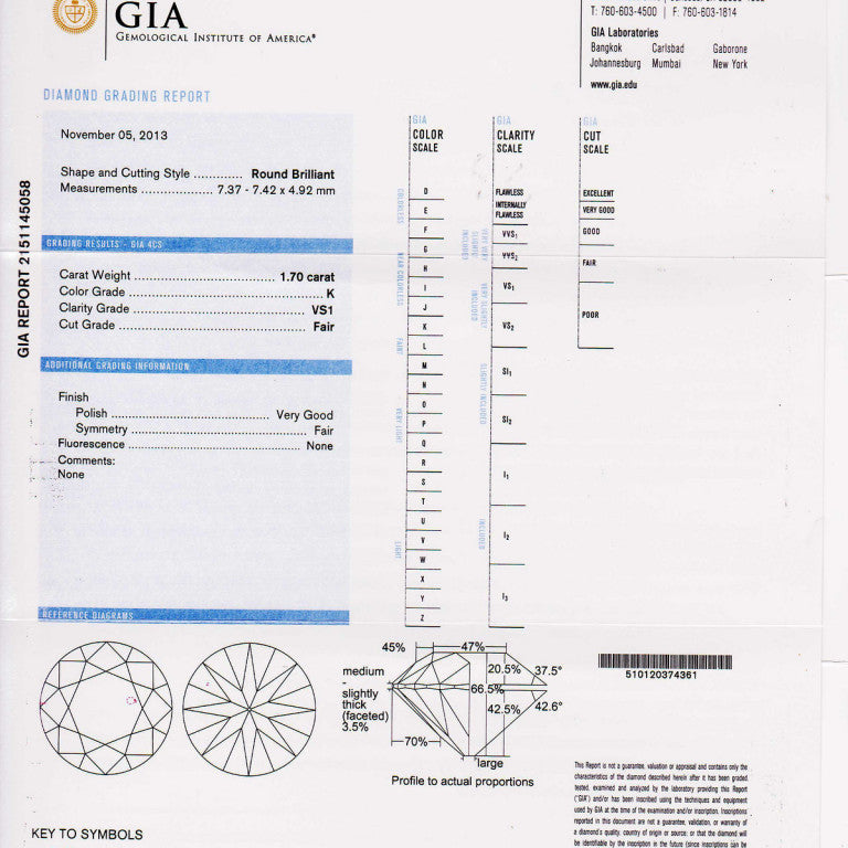 Marcus & Co. GIA 6.35 Carat Diamond Platinum Three-Stone Engagement Ring – image 5
