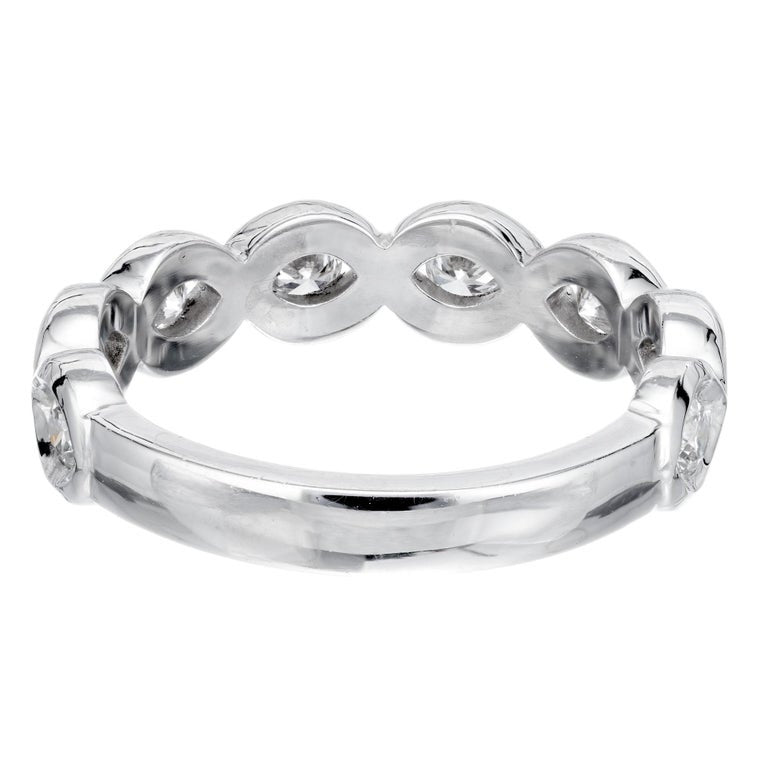 Peter Suchy .56 Carat Diamond Platinum Infinity Wedding Band – image 5