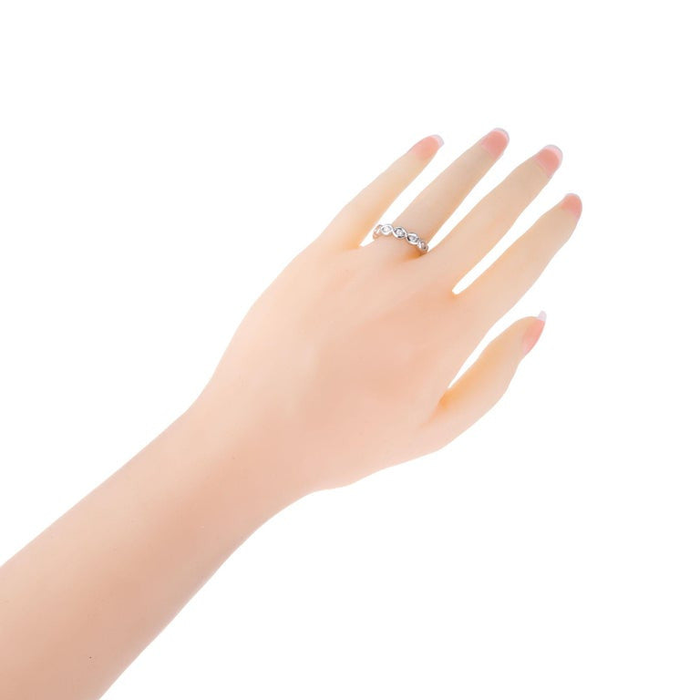 Peter Suchy .56 Carat Diamond Platinum Infinity Wedding Band – image 4