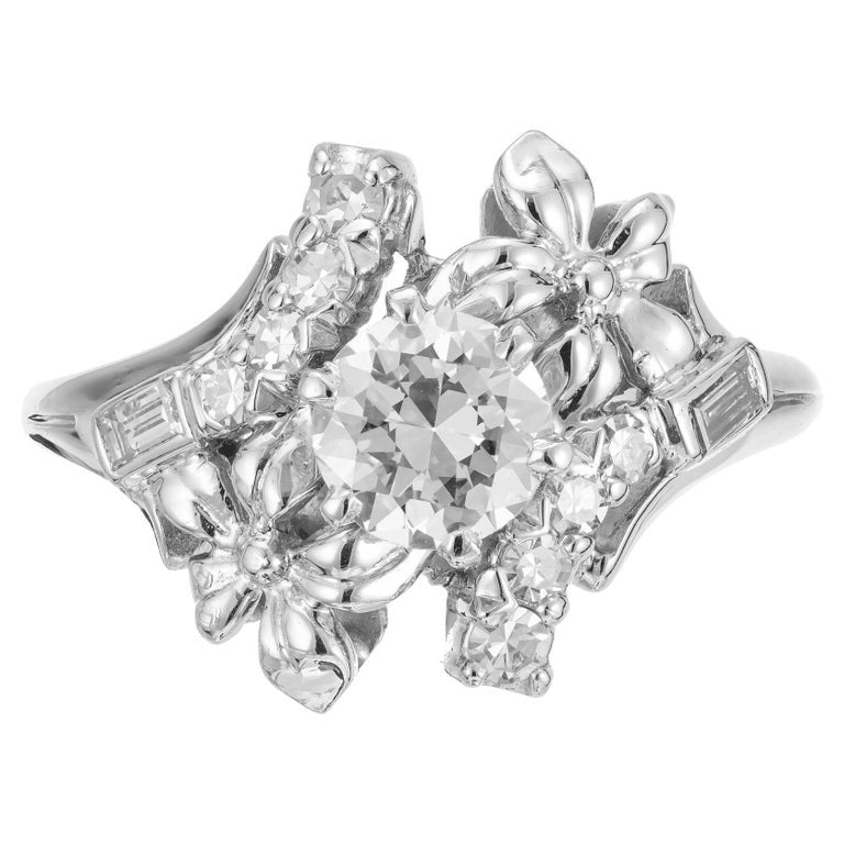 EGL .63 Carat Diamond Platinum Engagement Ring