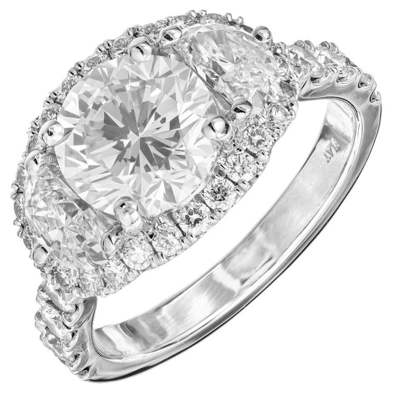 Peter Suchy GIA 2.01 Carat Diamond Platinum Engagement Ring