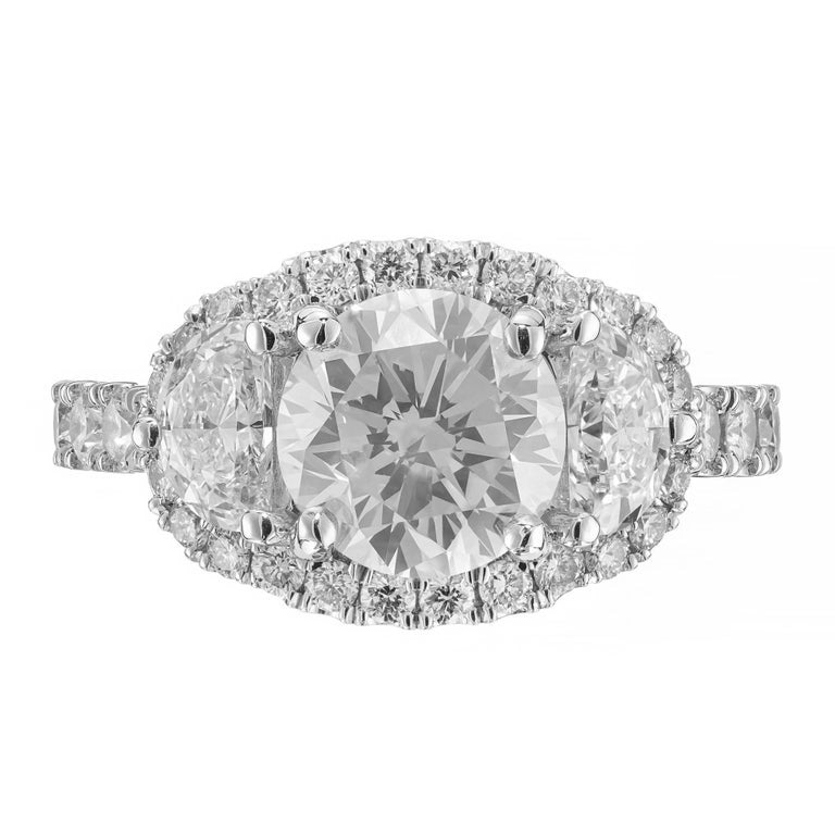 Peter Suchy GIA 2.01 Carat Diamond Platinum Engagement Ring – image 2