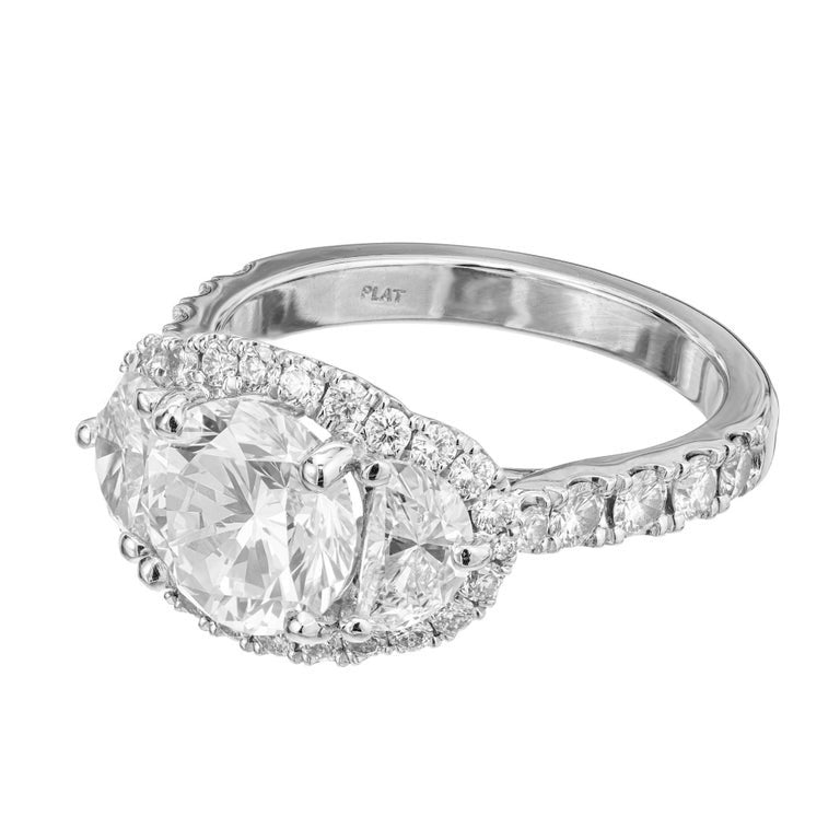 Peter Suchy GIA 2.01 Carat Diamond Platinum Engagement Ring – image 3