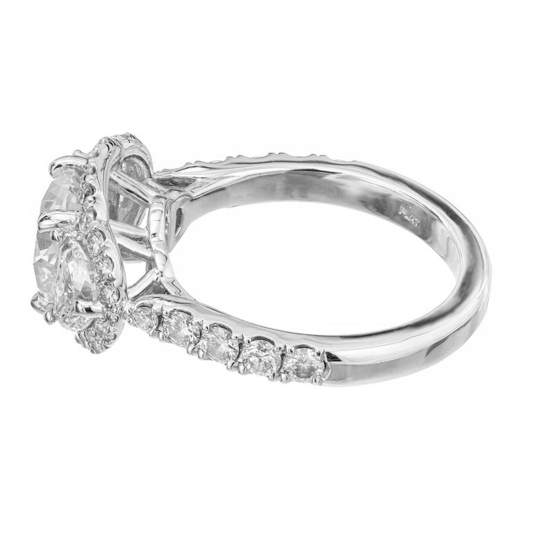 Peter Suchy GIA 2.01 Carat Diamond Platinum Engagement Ring – image 5