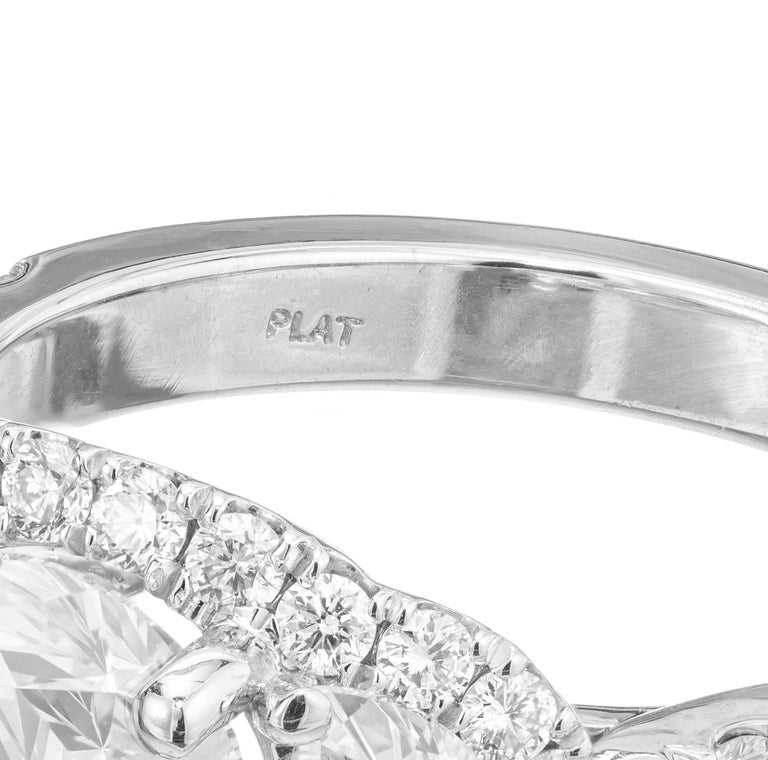 Peter Suchy GIA 2.01 Carat Diamond Platinum Engagement Ring – image 7