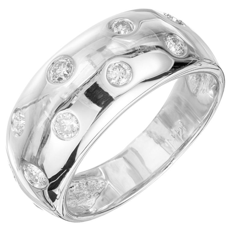 .40 Carat Diamond White Gold Dome Band Ring – image 2