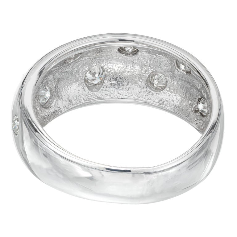 .40 Carat Diamond White Gold Dome Band Ring – image 6