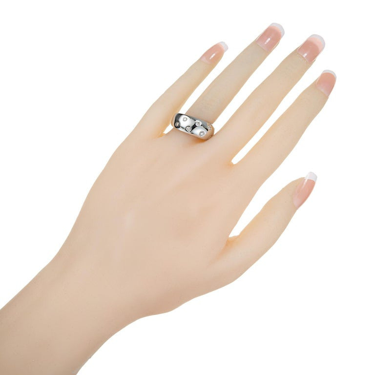 .40 Carat Diamond White Gold Dome Band Ring – image 8