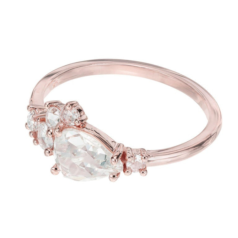 Peter Suchy GIA Certified .55 Carat Diamond Rose Gold Engagement Ring – image 3
