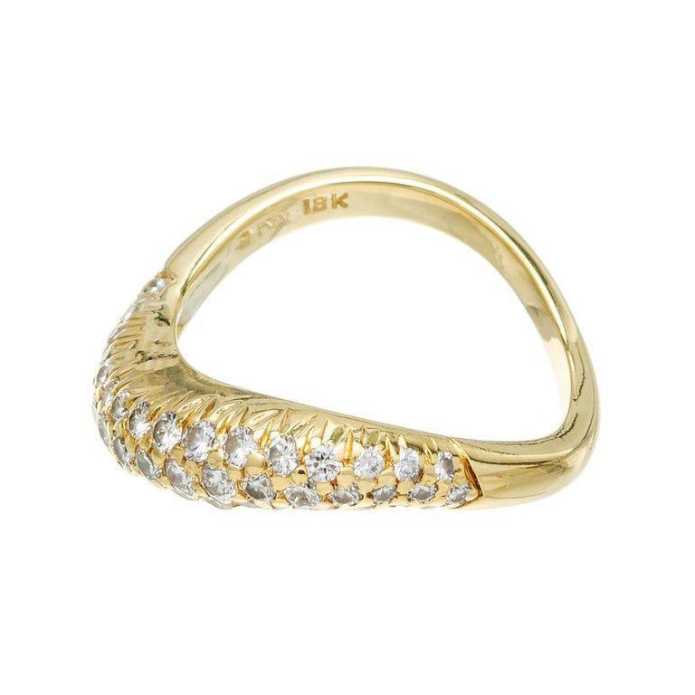 Kurt Wayne .63 Carat Diamond Yellow Gold Pave Band Ring – image 2