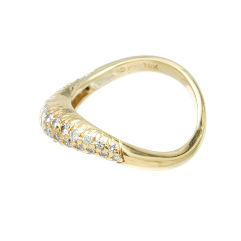 Kurt Wayne .63 Carat Diamond Yellow Gold Pave Band Ring – image 3