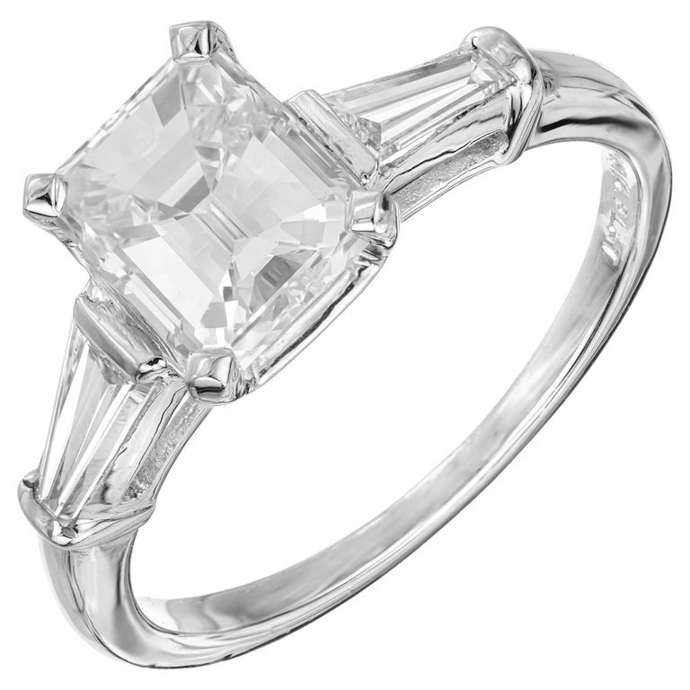 Peter Suchy GIA 1.51 Carat Diamond Platinum Engagement Ring