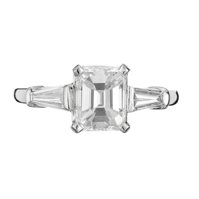 Peter Suchy GIA 1.51 Carat Diamond Platinum Engagement Ring – image 2