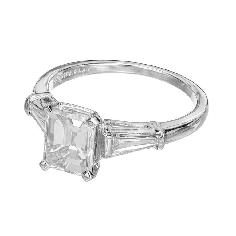 Peter Suchy GIA 1.51 Carat Diamond Platinum Engagement Ring – image 4