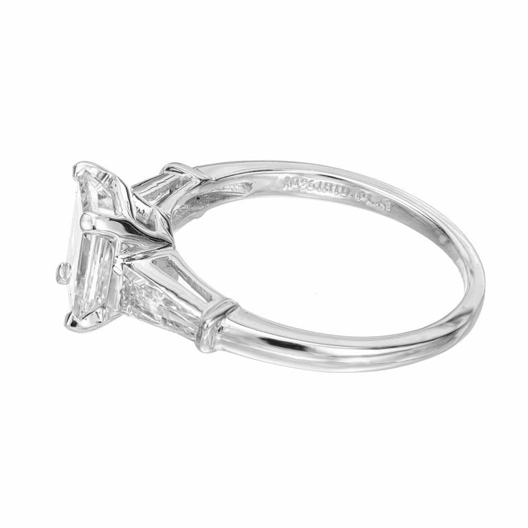 Peter Suchy GIA 1.51 Carat Diamond Platinum Engagement Ring – image 5