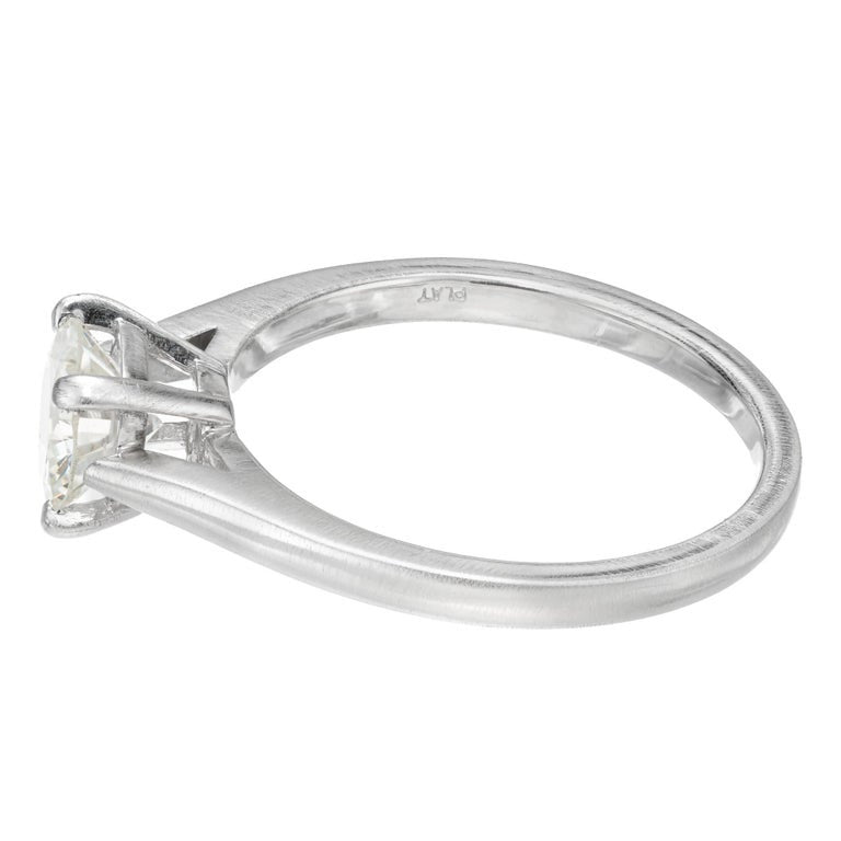 Peter Suchy GIA Certified .94 Carat Diamond Platinum Ring – image 5