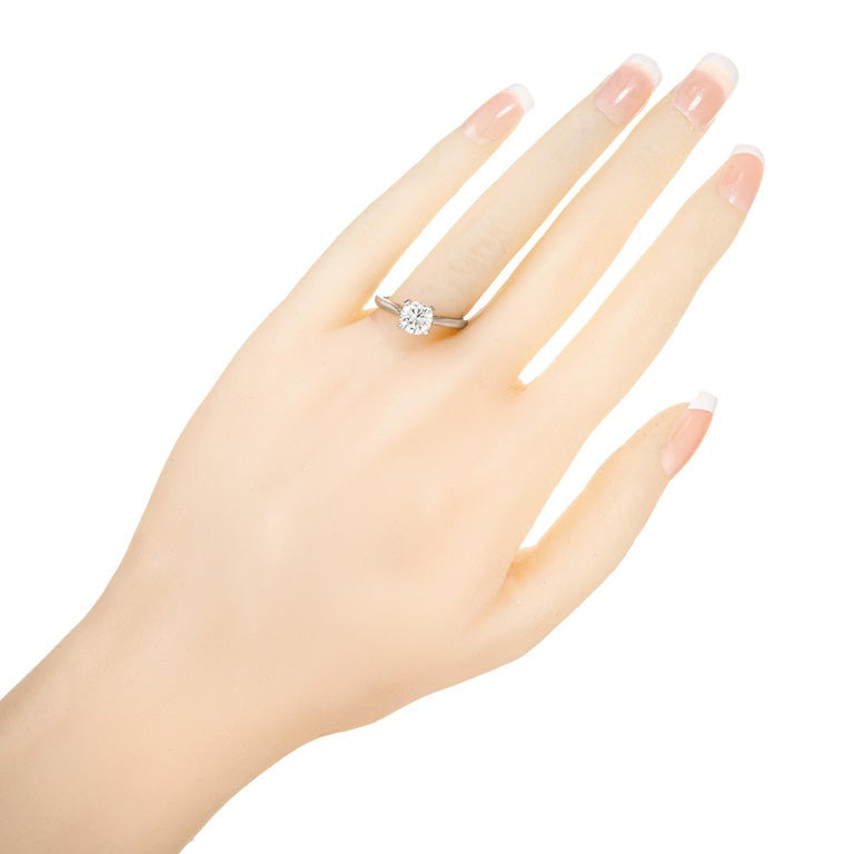 Peter Suchy GIA Certified .94 Carat Diamond Platinum Ring – image 8