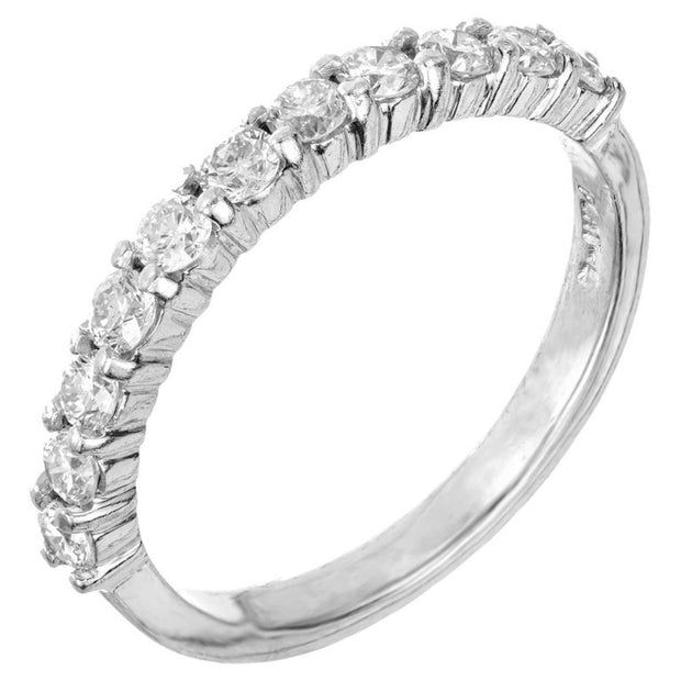 Peter Suchy .50 Carat Diamond Platinum Band Ring